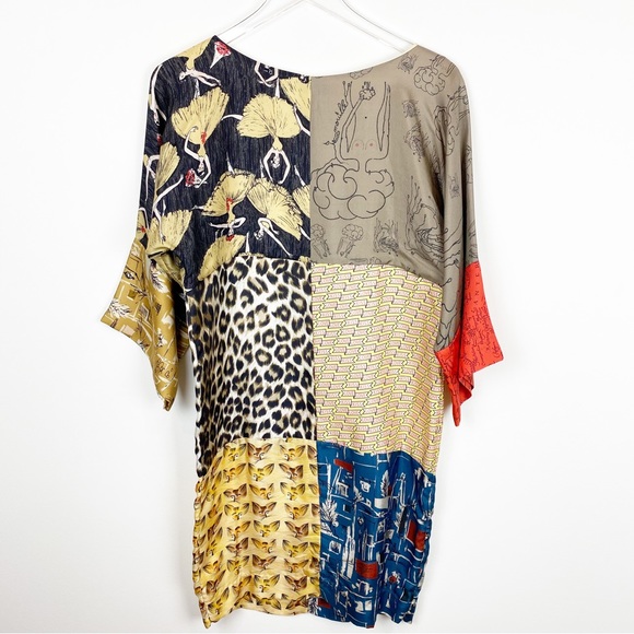 RTW Charleston | Unique Custom Patchwork Silk Dress - Picture 8 of 9